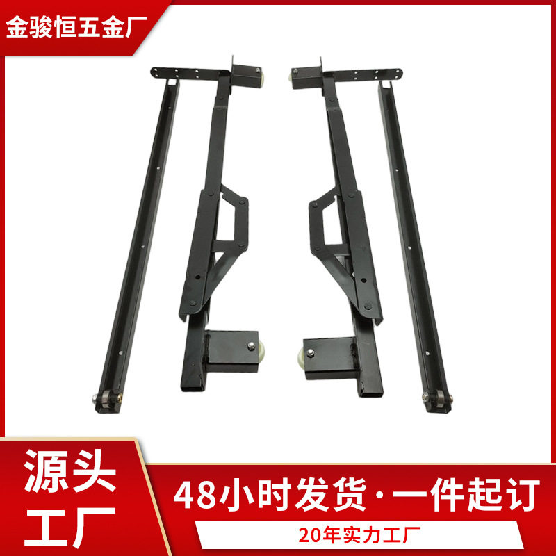 伸缩抽屉铰沙发床功能配件抽拉折叠式五金隐形床箱铰链隐形设计图片