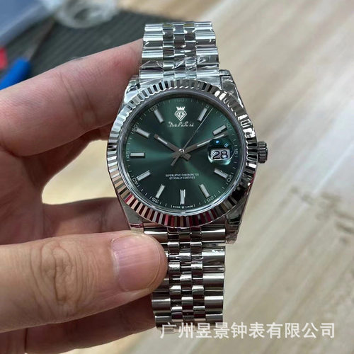 跨境C厂薄荷绿日志绿萝4灰盘2836/3235机芯五铢商务男士机械A表P
