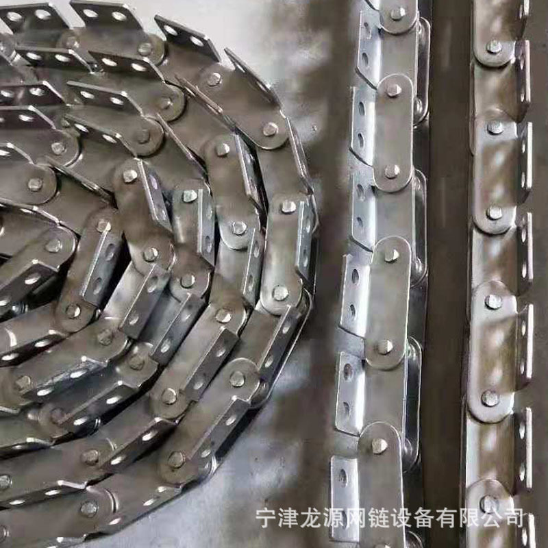 304不锈钢双节距链条工业传动滚子输送厂家耐磨输送机链式图片