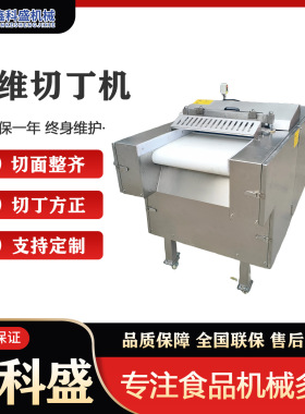 可连续切割式切肉丁机重组肉泥板切丁机不锈钢材质切肉机