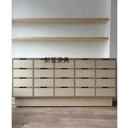 中古海洋板斗柜沙发旁收纳柜多功能储物柜子置物柜实木斗柜餐边柜
