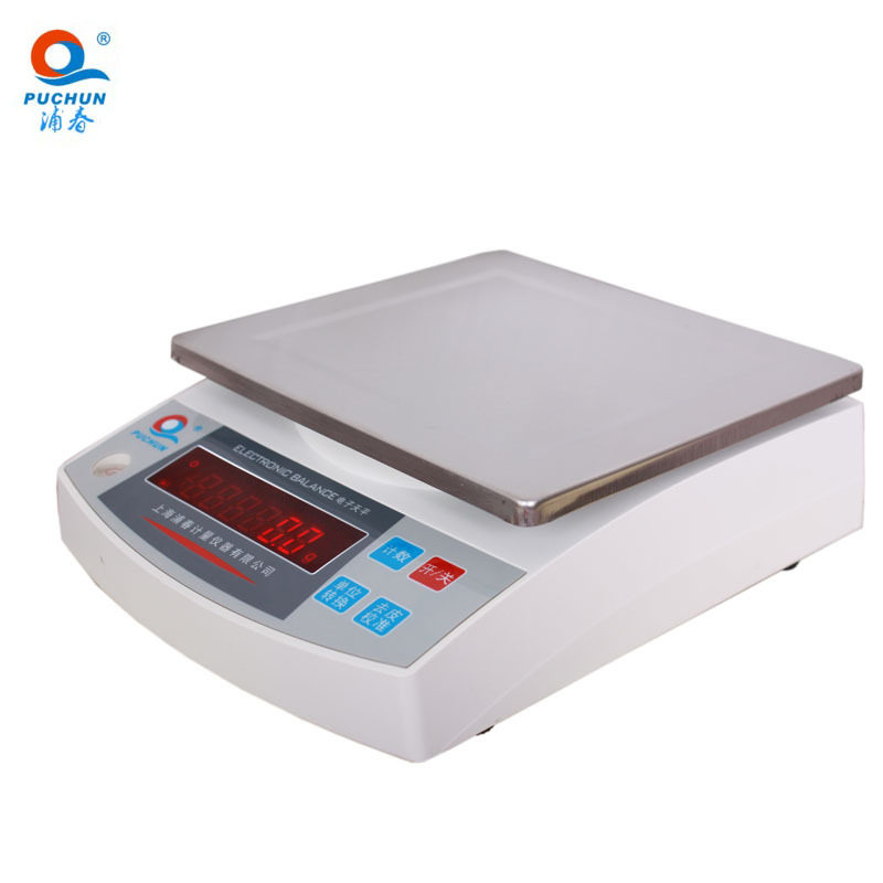 上海浦春充电式电子天平秤3kg/5kg/6kg/10kg/3000g/5000g/0.1g