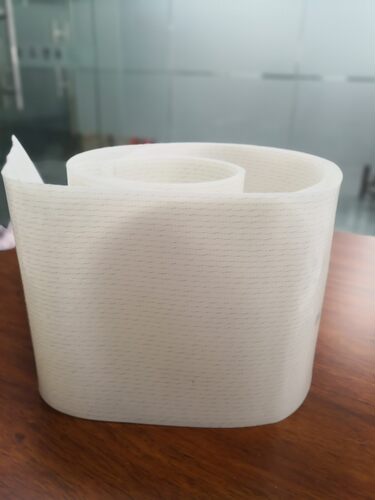华擎工厂直销耐高温耐油高防粘一体成型白色硅胶食品输送带厚1.2