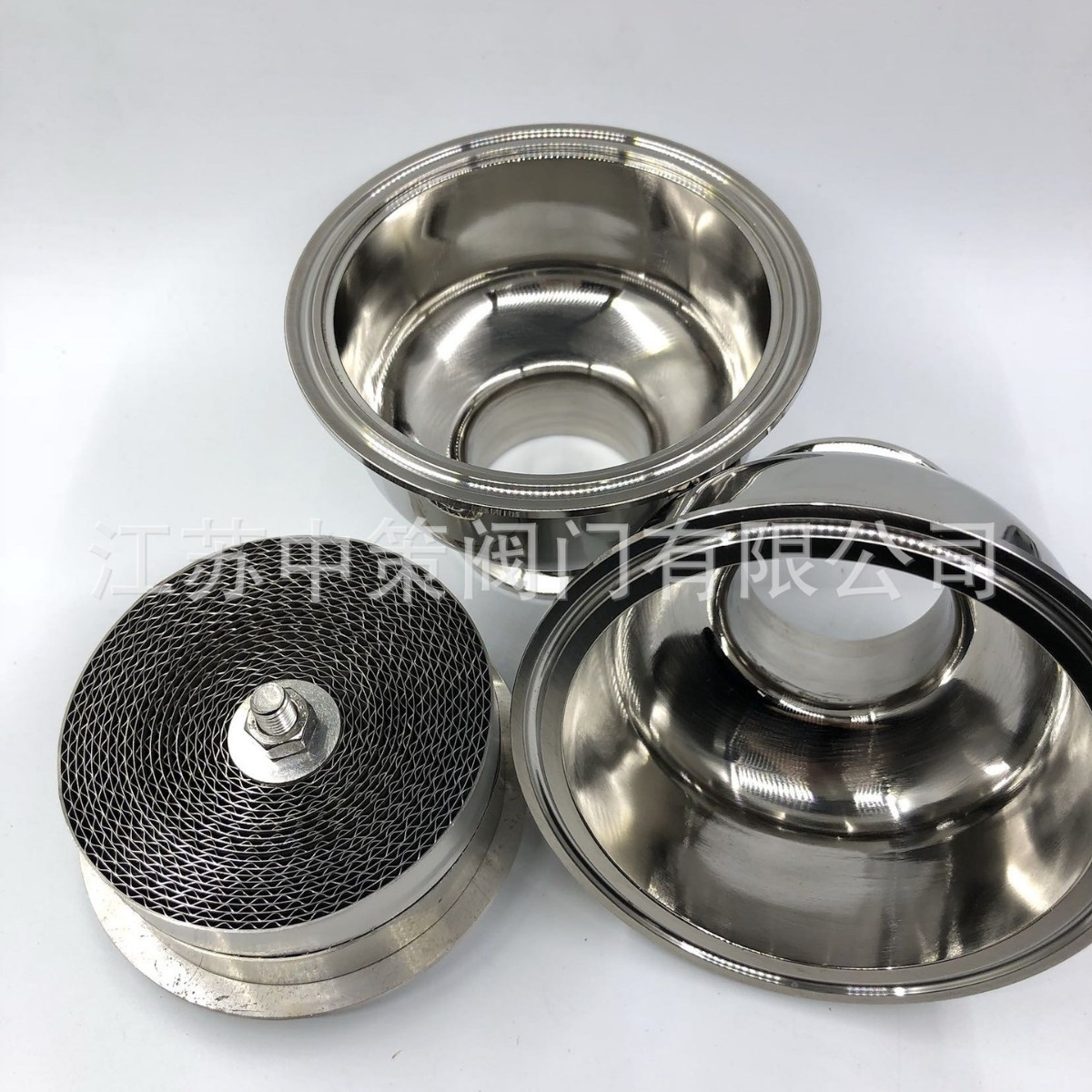 304卫生级快装阻火器/不锈钢阻火呼吸阀/管道阻火过滤器/防爆罐体图片