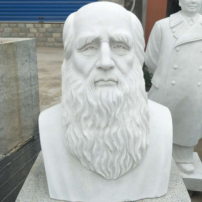 汉白玉欧式名人头像雕塑现代古代名人头像胸像装饰品雕塑展厅摆件