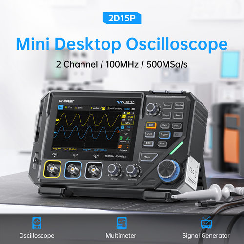 FNIRSI 2D15P 3 in 1 Oscilloscope菲尼瑞斯三合一示波器100m带宽