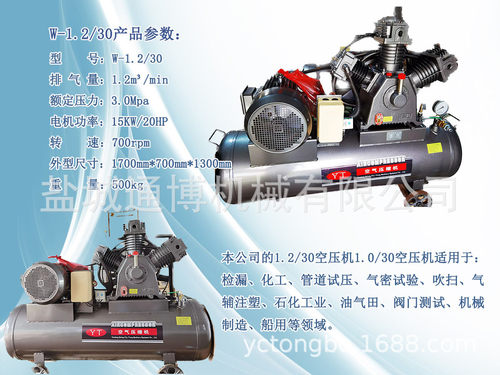 7.5kw喷漆用空压机三缸机头四缸机头