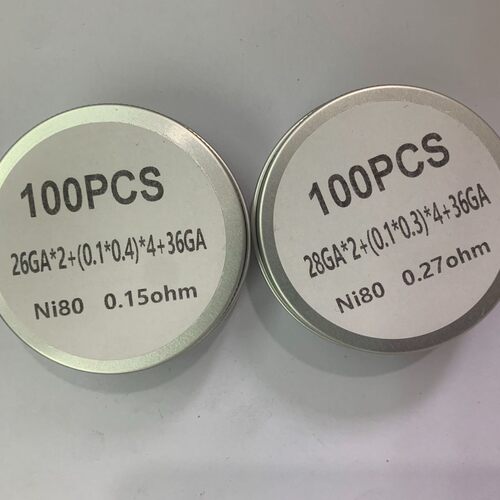 成品发热丝NI80六芯Framed staple花式发热丝coil电阻丝