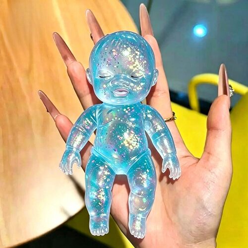 水晶炫彩色慢回弹娃娃公