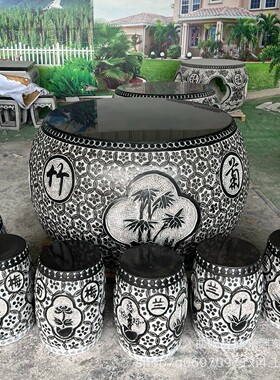 石雕桌椅桌子庭院大理石石材茶桌一套花园青石石园林景观天然石