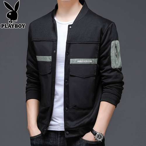 Playboy, демисезонная осенняя бейсбольная куртка для отдыха