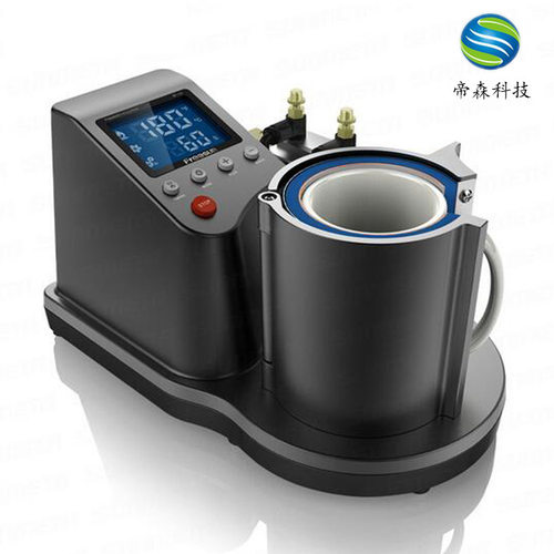 ST-110迷你热转印气动烤杯机 液晶显示 自动控制烤杯机高效