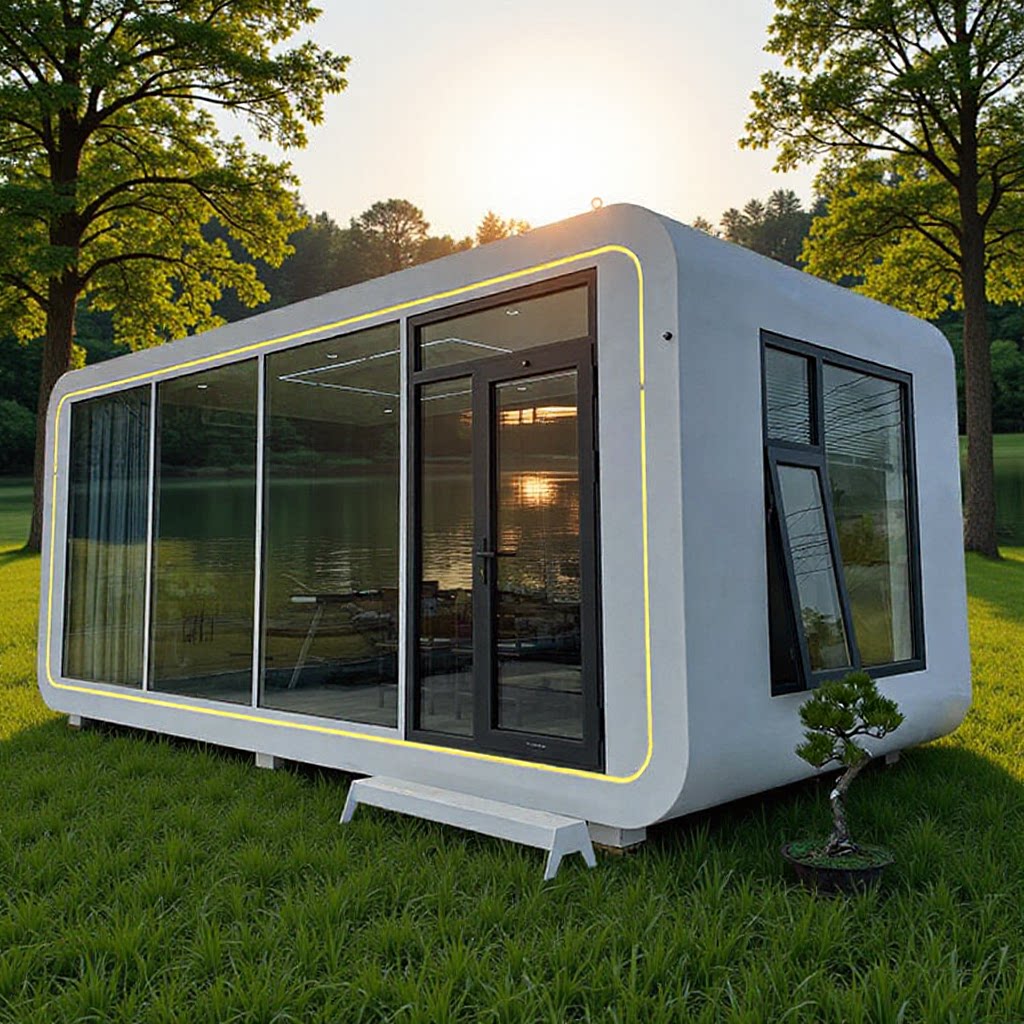 太空智能方舱小屋户外移动房屋景区营宿星空观景房屋活动轻钢别墅图片
