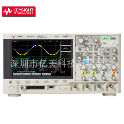 现货 是德 DSOX2022A MSOX2022A数字示波器 200MHz 2个模拟通道