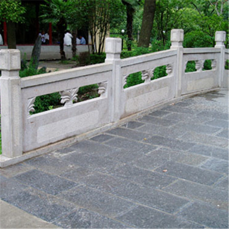 石雕栏杆石材防护栏杆河道栏板 花岗岩围栏楼梯护栏批发图片