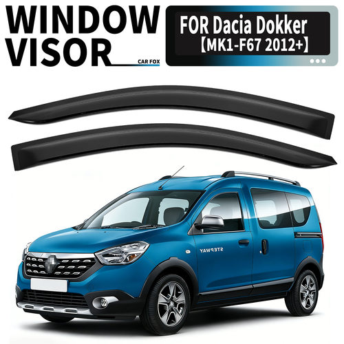 适用于Dacia Dokker Window visor车窗晴雨挡雨遮阳扰流板威果
