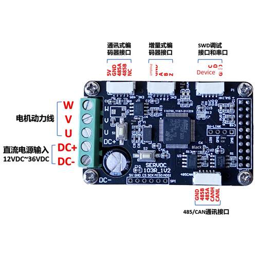 采购产品伺服电机驱动板，开发板，编码器，矢量控制，Foc, Stm32