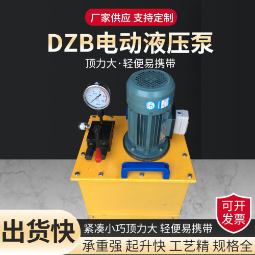 电动液压泵DZB小型液压泵站千斤顶专用泵双向超高压电动泵站