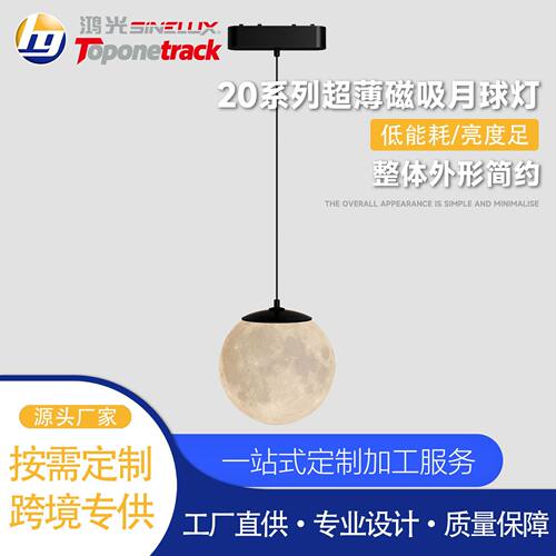 48V超薄20mm磁吸系统 20磁吸月球灯 蓝牙涂鸦 led射灯商照 MT-C02