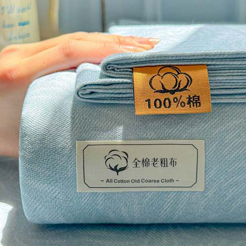 老粗布纯棉床单100全棉四季加厚