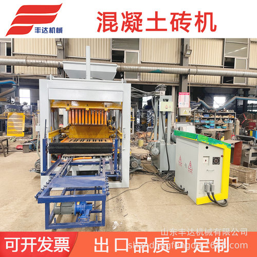 出口品质QT6-15出口非洲全自动PLC控制液压混凝土制砖机