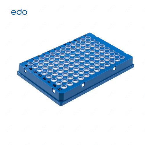 EDO 聚丙烯材质 0.2ml  96孔PCR板 半裙边 透明 黑字   1352016