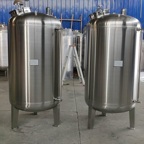厂家304不锈钢储水罐液体储存罐不锈钢水箱封头水箱锥形水箱5吨