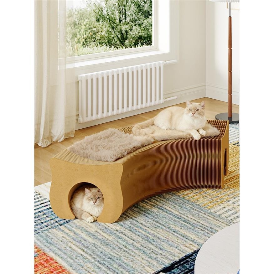 小猫窝四季通用夏季幼猫牛皮纸猫狗可用一体窝抓板宠物用具图片
