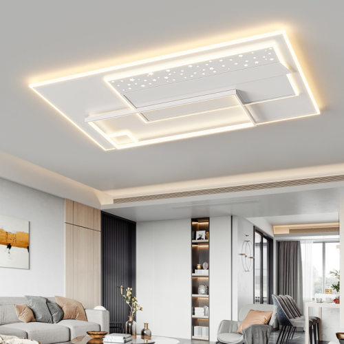 网红新款卧室客厅书房长方形吸顶灯创意设计师led后现代全屋灯具