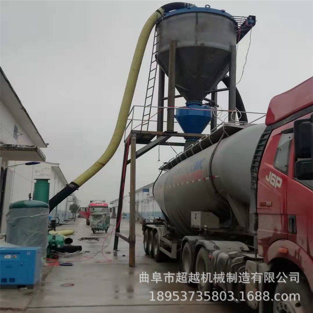 200大型干灰气力输送机长距离粉料抽送机龙门架自动落料吸灰图片