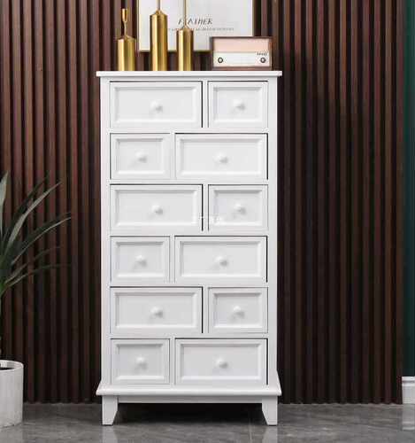 斗柜五斗柜实木客厅储物柜餐边柜窄柜白色夹缝抽屉式整装收纳柜子