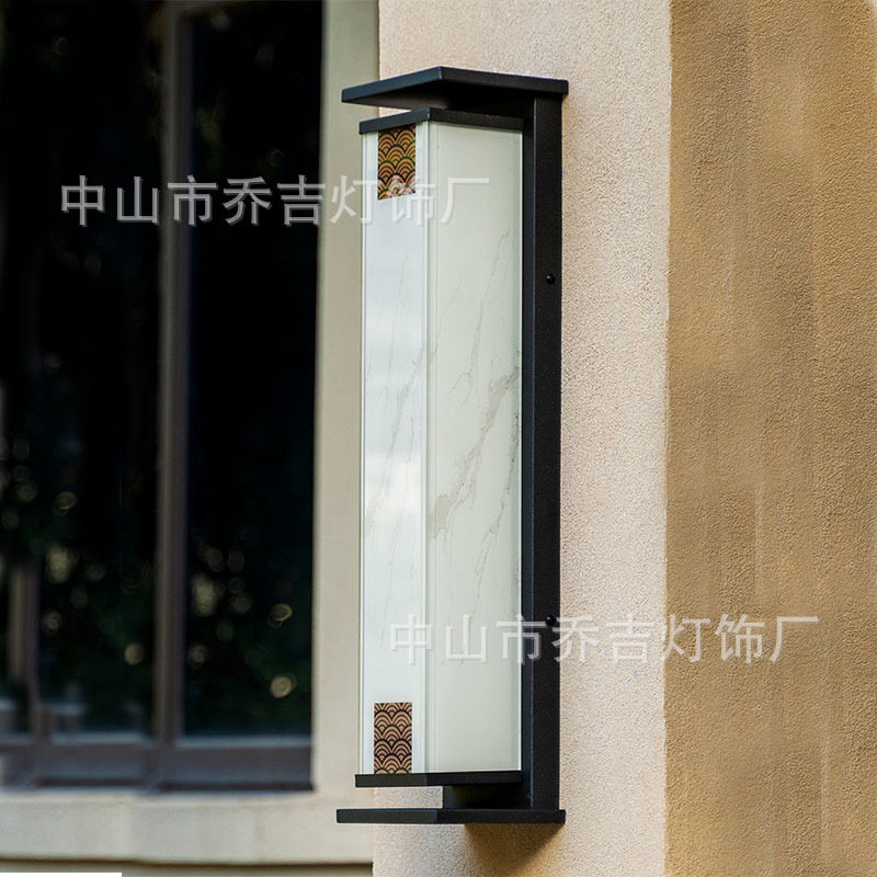 户外壁灯太阳能新中式法式现代墙灯挂灯室外防水阳台灯别墅庭院灯图片
