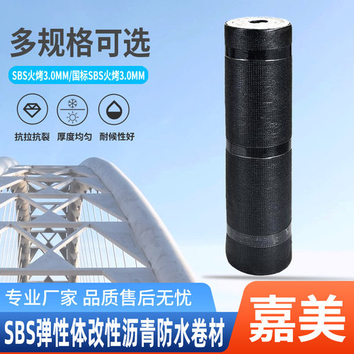 SBS弹性体改性沥青防水卷材地下室屋顶火烤型防水卷材厂家批发