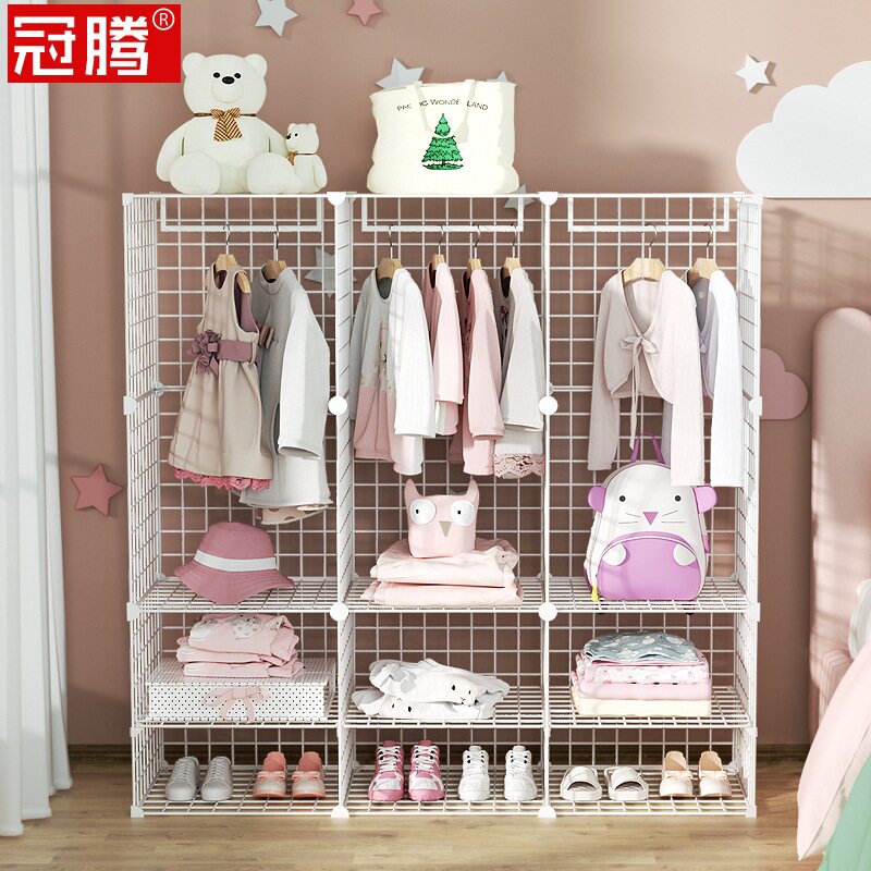儿童房衣帽架家用挂衣服架子收纳挂衣神器卧室置物架挂衣架落地式图片