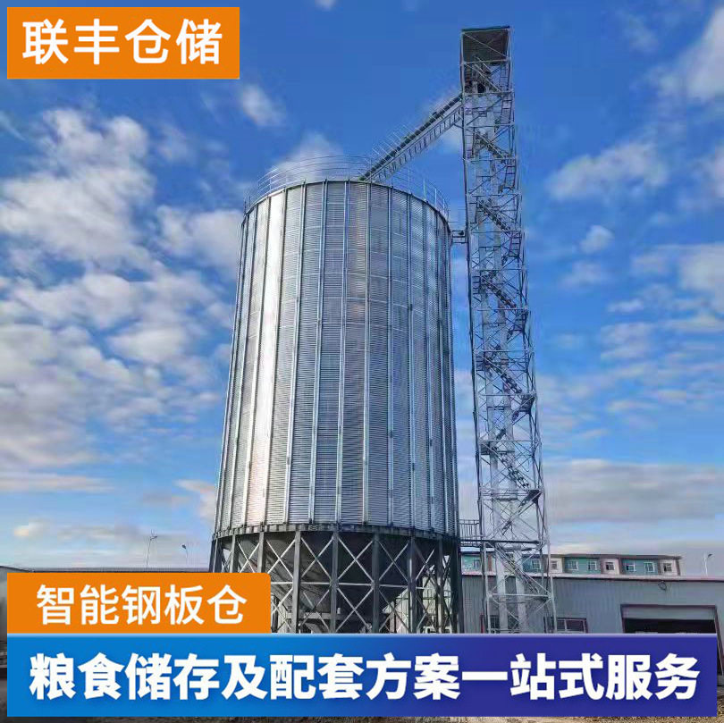 联丰立式圆筒仓 装配式大型粮食钢板仓工程设备图片