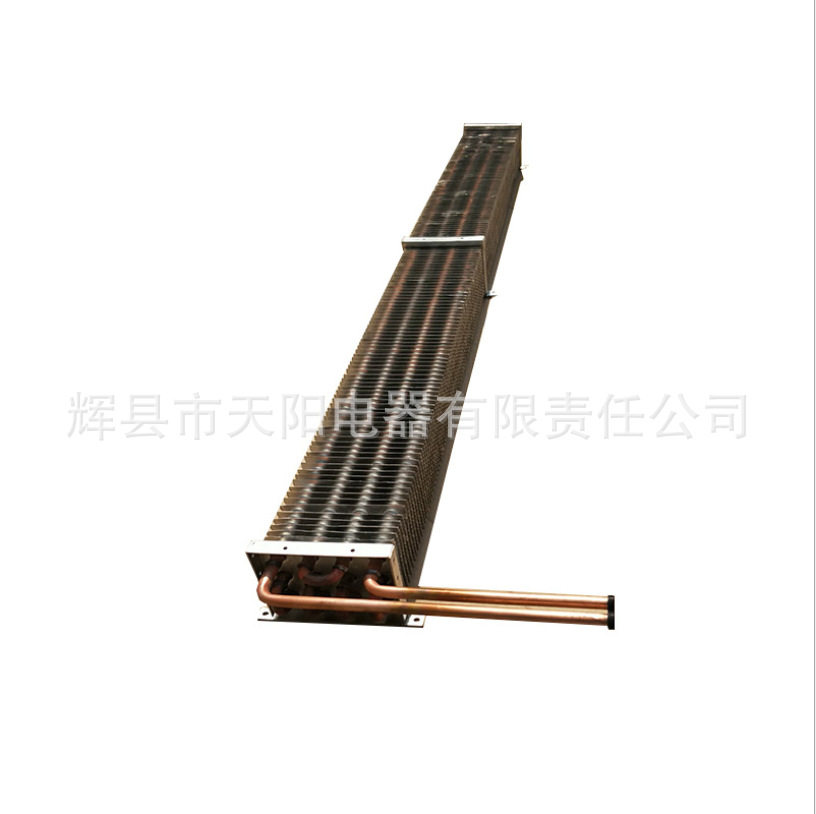 铜管陈列柜蒸发器冷凝器 风冷翅片式蒸发器图片