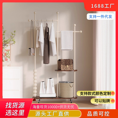 卧室挂衣架转角小型落地衣帽架入户门口家用客厅可移动玄关置物架