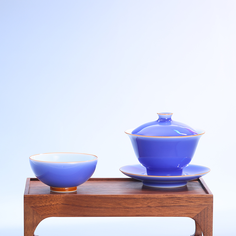 萧琴颜色釉主人杯景德镇瓷器