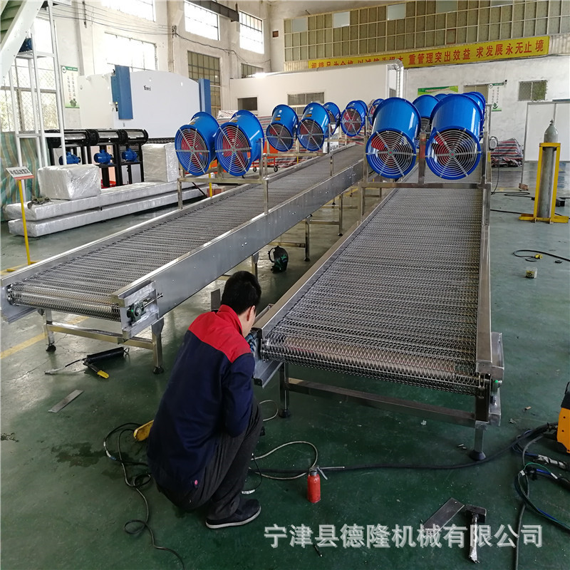 食品包装流水线网带输送机定做 网链传送带304不锈钢网喧式输送机图片