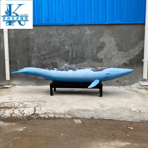 售楼处落地玻璃钢雕塑海洋鱼装置抽象工艺品酒店大堂摆件软装饰品