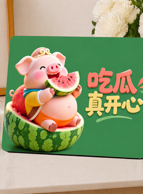吃瓜真开心八戒卡通前台摆件