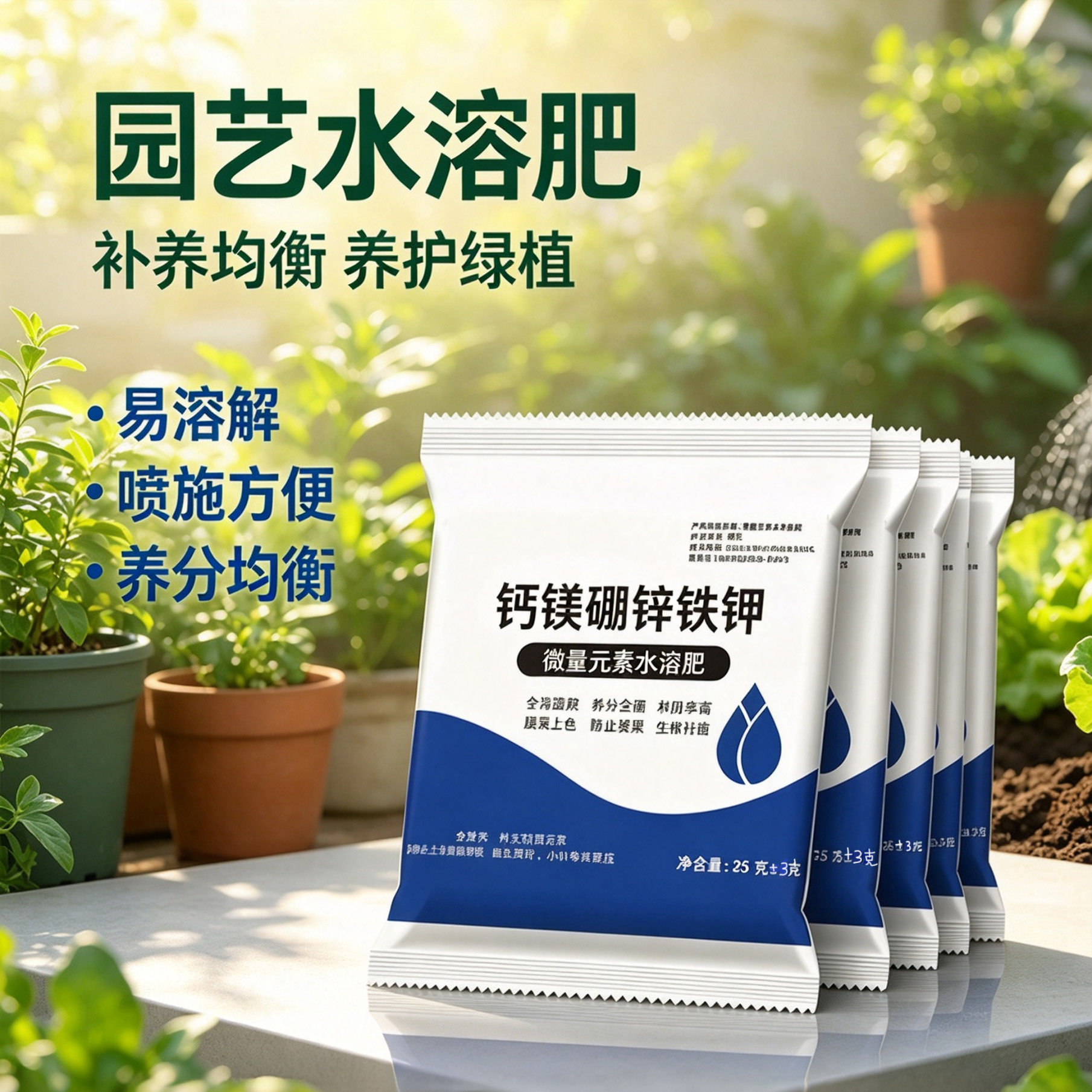 钙镁硼锌铁钾微量元素水溶肥生根