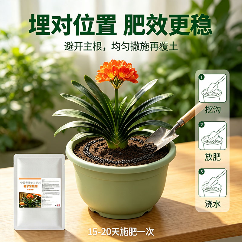 君子兰专用镁肥颗粒壮根亮叶
