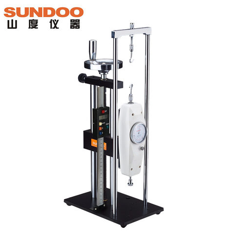 SUNDOO山度SLJ/SLJ-B带位移标尺螺旋机架推拉力计测试架测试台