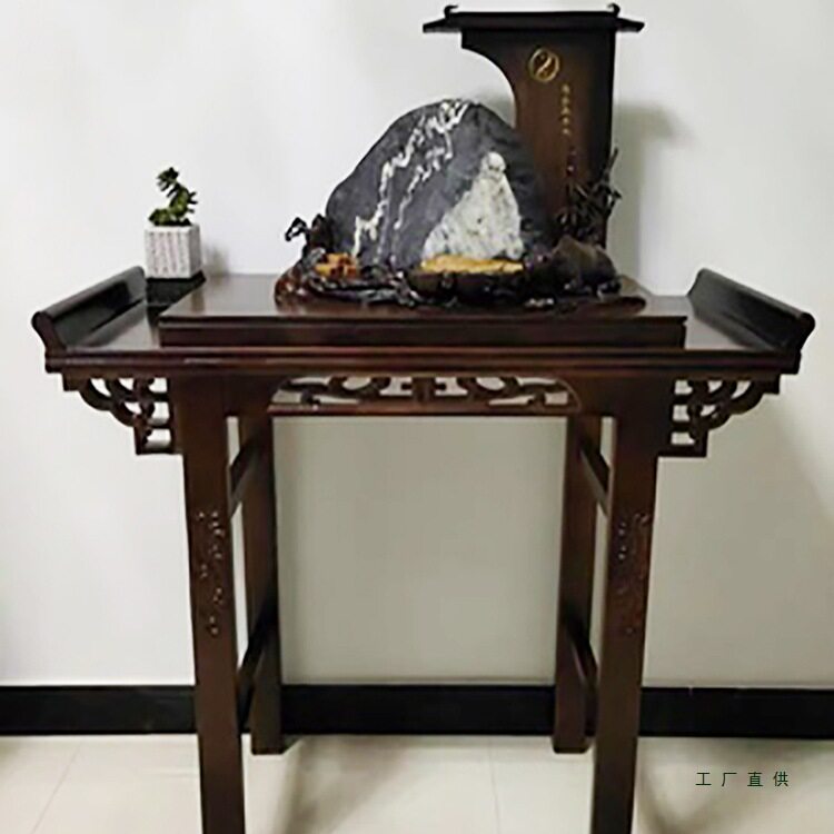 仿古供桌供台实木翘头条案香几新款中式贡品佛台客厅家用财神桌子图片