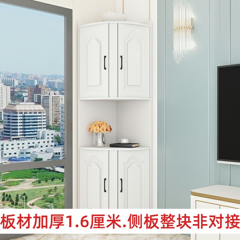 A8L9U转角柜置物架客厅墙角储物柜三角形卧室角落边角柜置物柜衣图片