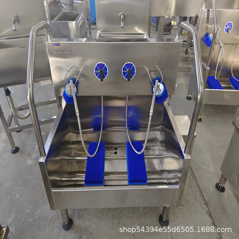 手动洗刷鞋机刷鞋槽多工位鞋底清洗机水靴清洗机洗靴槽厂家直销图片