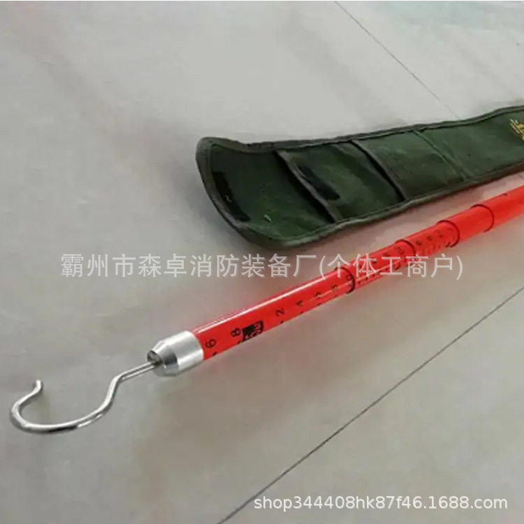 伸缩式绝缘测高杆带电作业引线测量杆多节套筒线路距离测距杆图片