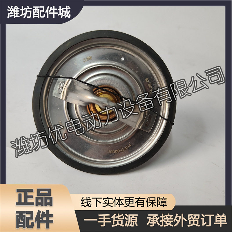 内置节温器芯1000942494调温器适用于潍柴斯太尔WP10柴油发动机图片