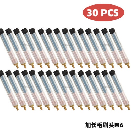 跨境新品毛刷头焊道处理机M6/8/10毛刷头不锈钢焊斑清洗刷头30PCS